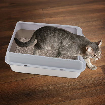 Stainless Steel Cat Litter Box with Lid, 24” X 15.5” X 10.25”